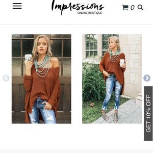 Rust sweater